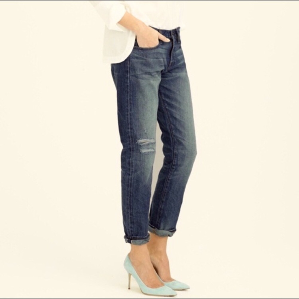 J.Crew Slim Broken in Boyfriend Jeans